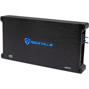 Rockville DV12K6D2 Dual 12" 4800w Car Subwoofers in Plexi Sub Box+Amp+Wire Kit
