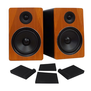 Pair Rockville APM8C 8" 2-Way 500 Watt Powered USB Studio Monitor Speakers+Pads