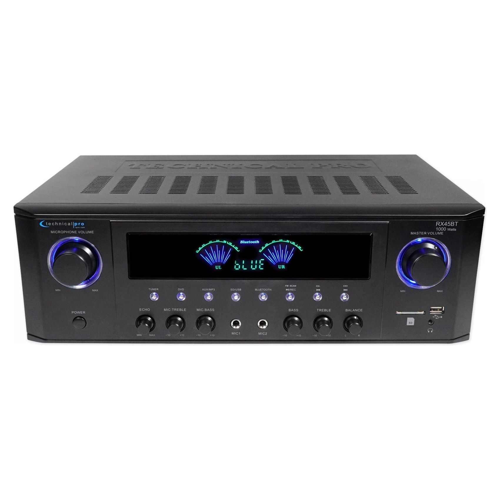 Technical Pro RX45BT Home Theater Receiver 1000w Amplifier Bluetooth U ...