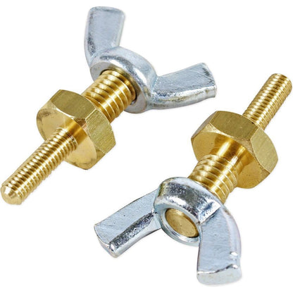 Pair Of (2) XS Power 590 3/8" Battery Post Wing Nut Stud Adaptors