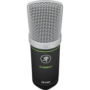 Mackie EM-91CU USB Condenser Recording Zoom Podcast Microphone Mic+Vocal Shield