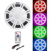 45KM102 Marine Subwoofer + White LED Grille + KMLC Remote
