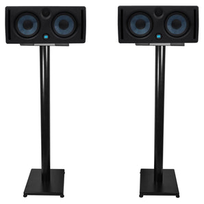 2 Presonus ERIS E66 145w Active Powered Dual 6.5" MTM Studio Monitors+37" Stands