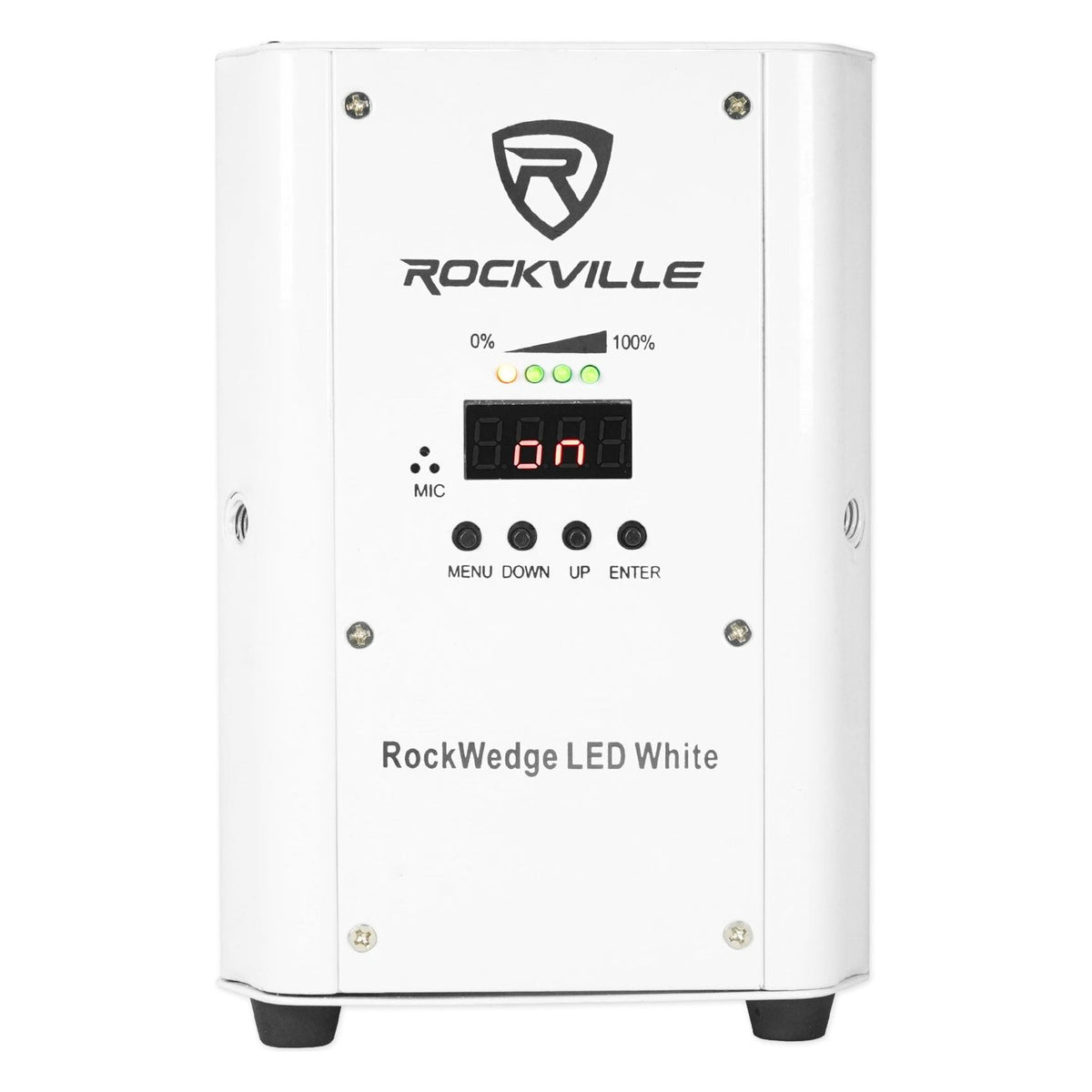 (6) RockWedge LED White Battery Powered Lights+Wireless DMX Controller