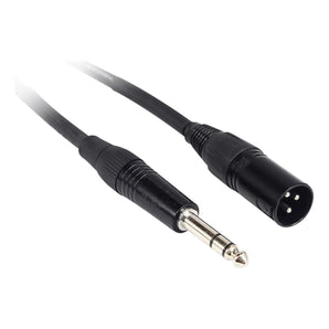 8 Rockville RCXMB10-BL Blue 10' Male REAN XLR to 1/4'' TRS Balanced Cables