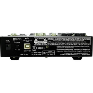 Peavey PV 6BT PV6BT Pro Audio Mixer, 2 Mic In, Bluetooth/USB, Compressor/Effects