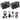 (2) Mackie SRM150 Powered PA Monitor Speakers+Headphones+Studio Mic+XLR Cables