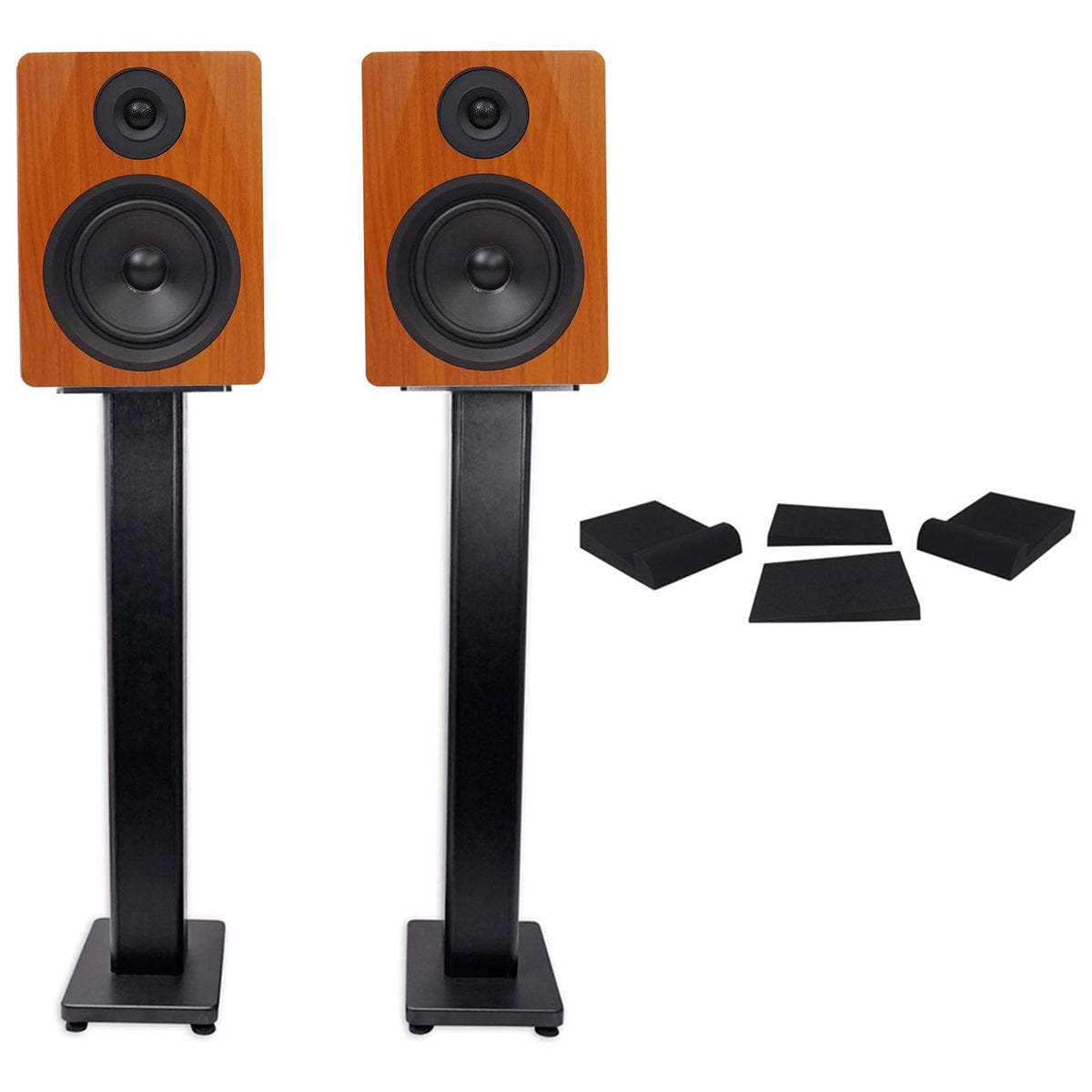 Pair APM5C 5.25" 250W Powered USB Studio Monitors + Stands + Pads