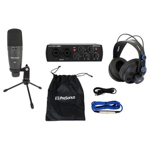 Presonus Audiobox 96 Studio Black USB Interface+Headphones+Mic 25th Anniversary
