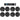 Rockville Commercial Receiver+8) 6.5" 2Way Black Ceiling Speakers 4 Hotel/Office