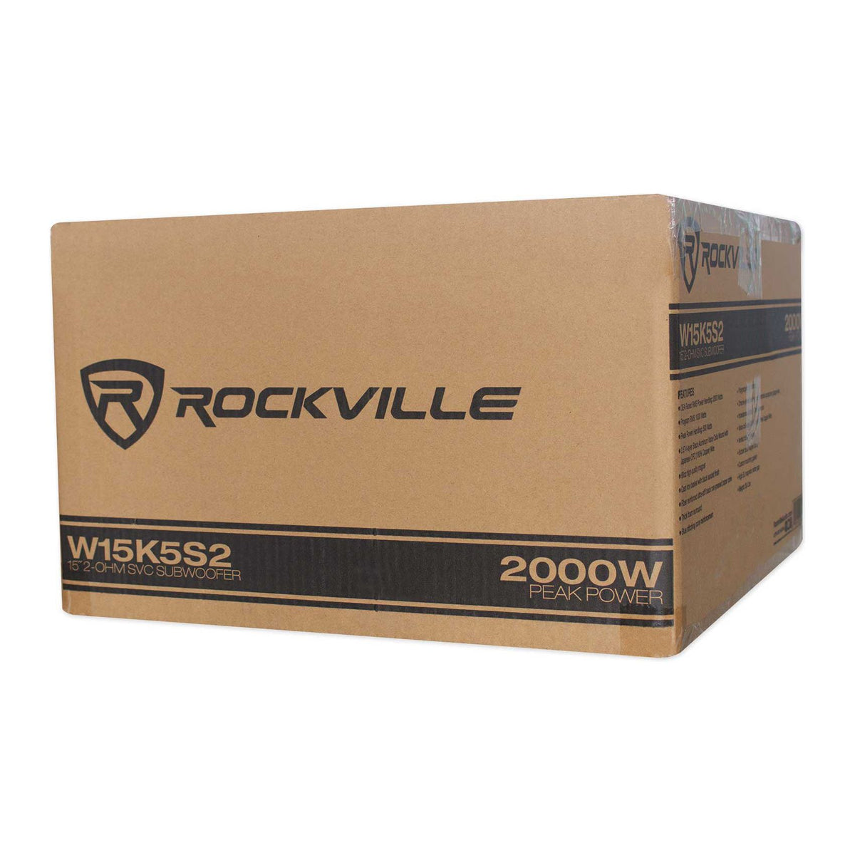 (2) K5 W15K5S2 15" 2000W 2 Ohm Car Subwoofers + Mono Amplifier + Amp Kit