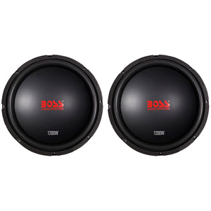 (2) Boss Audio CXX124DVC 12" 2400 Watt Car Stereo Subwoofers Dual-4 Ohm Subs