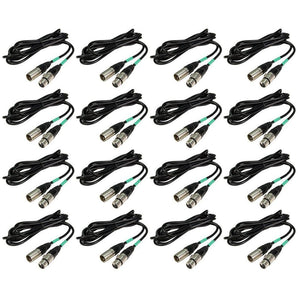 16 Chauvet DMX3P5FT 5 Foot DMX Lighting 3 Pin XLR Female To Male DMX Cables