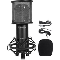 RCM01 PC Gaming Twitch Stream Microphone Mic+Shock Mount+Pop Filter