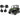 6.5" Rockville Kick Panel Speakers for 2018 Polaris Ranger XP1000+Tower Speakers