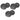 (6) Rockville HC85 8" Inch 700 Watt Black In-Ceiling Home Theater Speakers 8 Ohm