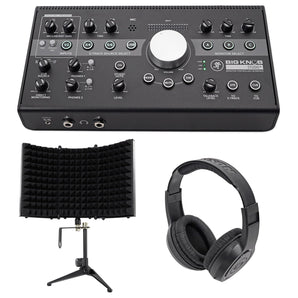 Mackie Big Knob Studio + Plus Monitor Controller Interface + Headphones + Shield