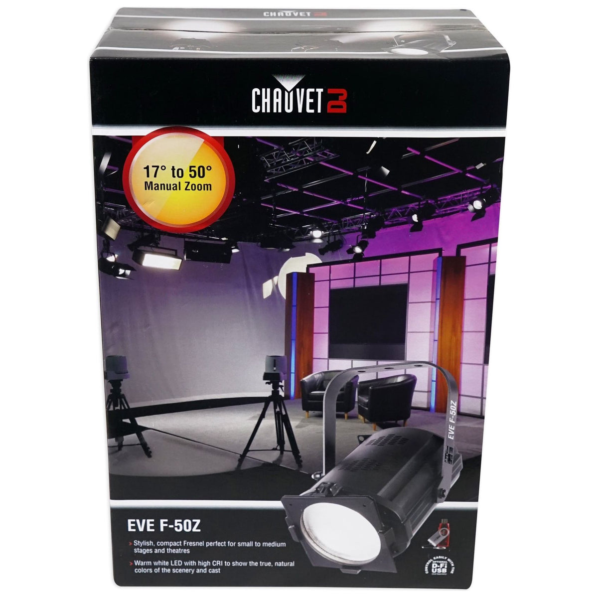 EVE F-50Z Spot Lights + ROCKHAZE 1000 Hazer Bundle