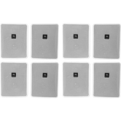 Control 25-1-WH 5.25" 70V Wall Speakers, Set of 8