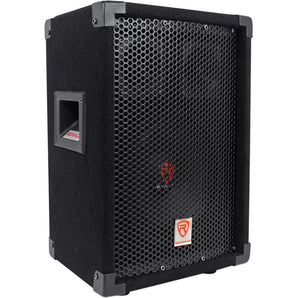 2 Rockville RSG8 8” 300W Passive DJ/PA Speakers+Technical Pro RX55URIBT Receiver