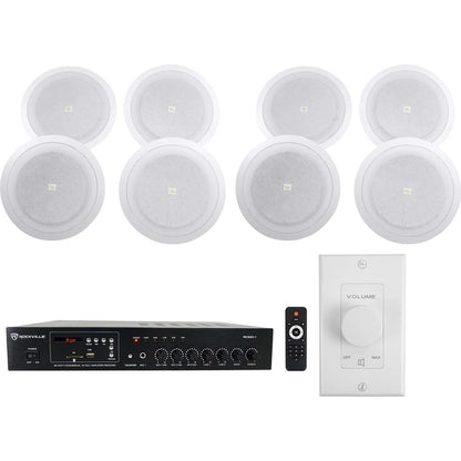 JBL 8128 Ceiling Speakers 4-Pair + JBL VMA160 Mixer‑Amplifier Bundle