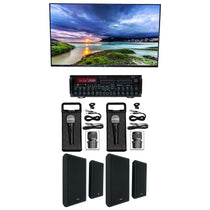 Technical Pro MM2000BT Bluetooth Karaoke Machine System+(4) 5.25" Wall Speakers