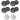 (8) HC655 6.5" 500 Watt Black In-Ceiling Home Theater Speakers+JBL Subwoofer