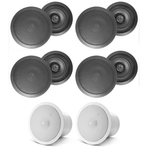 (8) HC655 6.5" 500 Watt Black In-Ceiling Home Theater Speakers+JBL Subwoofer