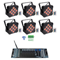 BEST PAR 60 6-Pack + ROCKFORCE W2 DMX Controller Bundle