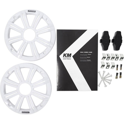 MAC65B Black 6.5" Tower Speaker Pods 2-Pack + 6.5" LED Marine Speakers Bundle