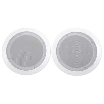 6-Zone Home Audio Receiver+(4) 6.5" White Ceiling+(10) 5.25" Slim Wall Speakers