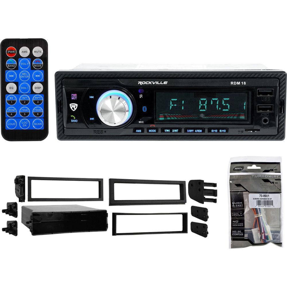 RDM18 7" 2-DIN Navigation Receiver + Subaru Install Kit Bundle