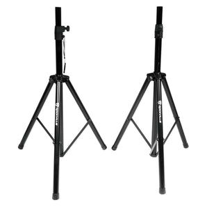 (2) Rockville TITAN 12 12" 2000w Active DJ PA Speakers/Bluetooth+(2) Mics+Stands