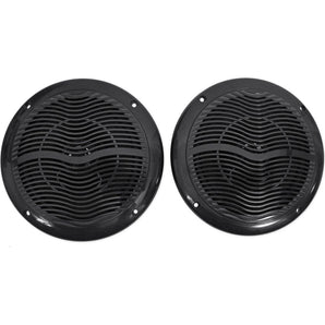 Pair Rockville RMC65B 6.5" 600 Watt Waterproof Marine Boat Speakers 2-Way Black