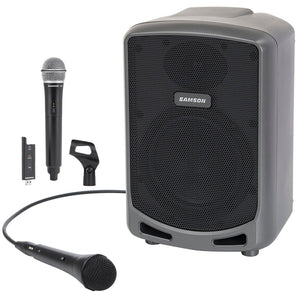 Samson Expedition Express+ Rechargeable 6" PA DJ Bluetooth Speaker+Wireless Mic