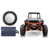 45KM102 10" 350W Subwoofer & Hifonics Mono Amplifier For Polaris RZR/ATV/UTV