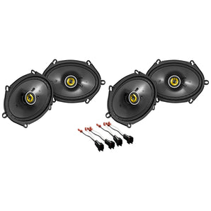 Kicker 6x8" Front+Rear Speaker Replacement Kit For 1999-2002 Lincoln Navigator