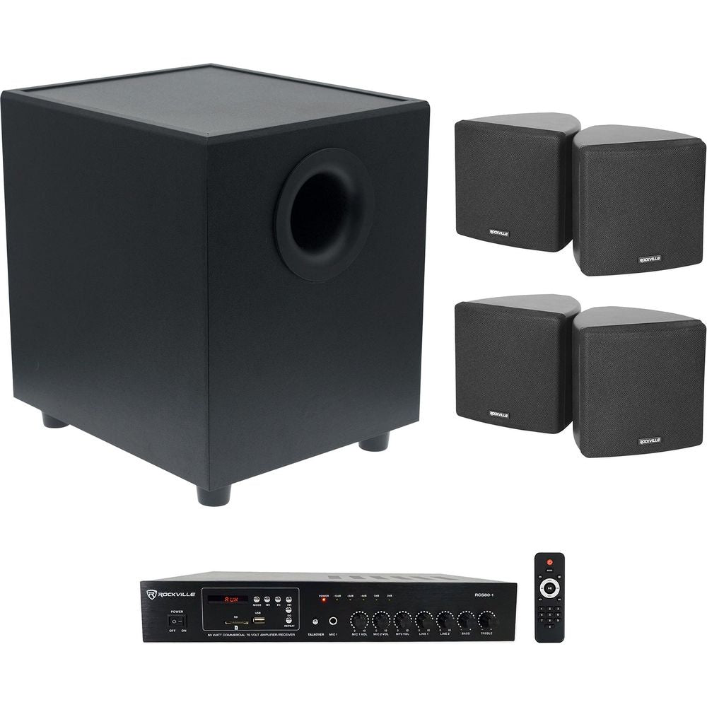 Cube Black 2-Pack + CT80-SUB + RCS80-1 Bundle