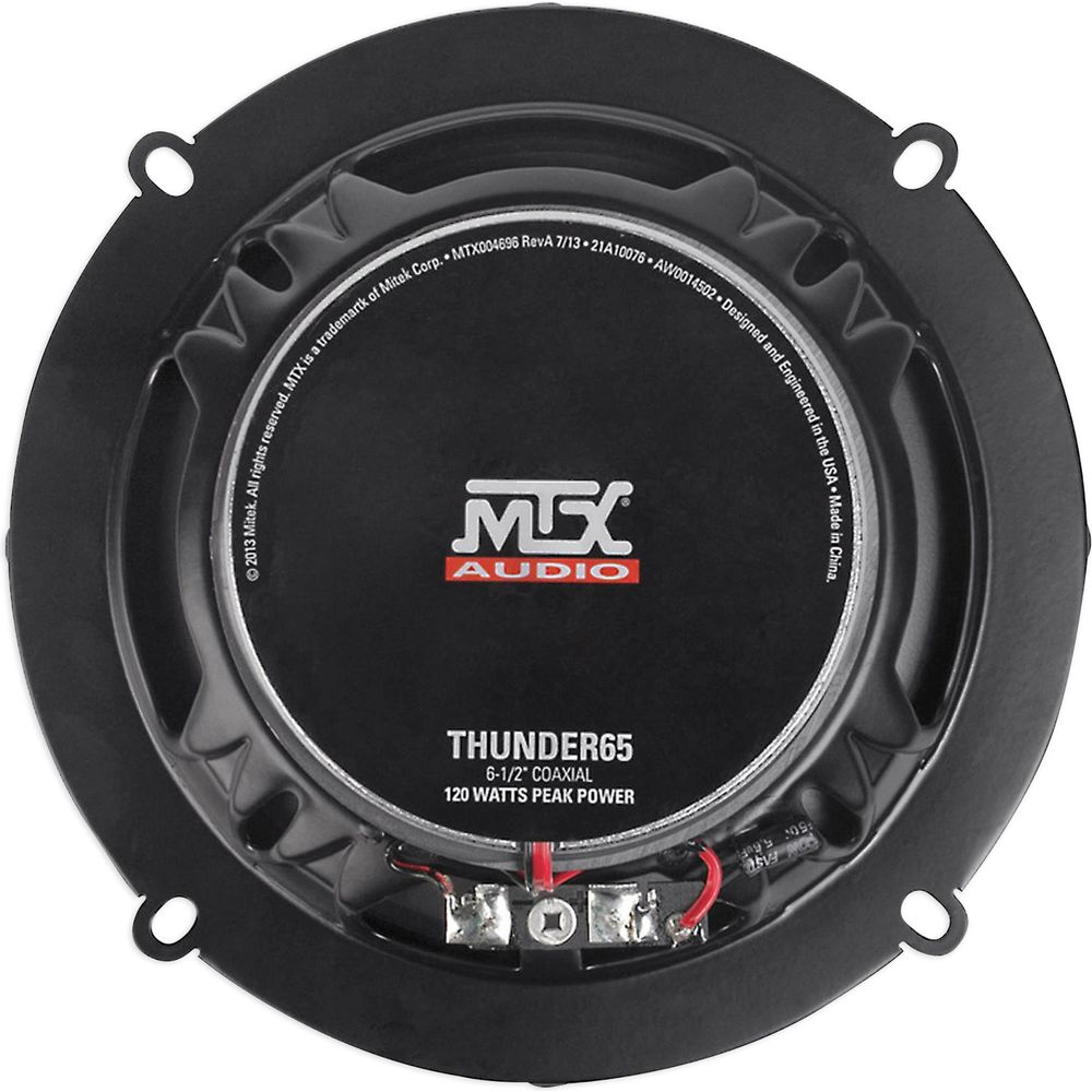 Pair MTX THUNDER65 6.5" 240 Watt 2-Way Car Audio Coaxial Speakers