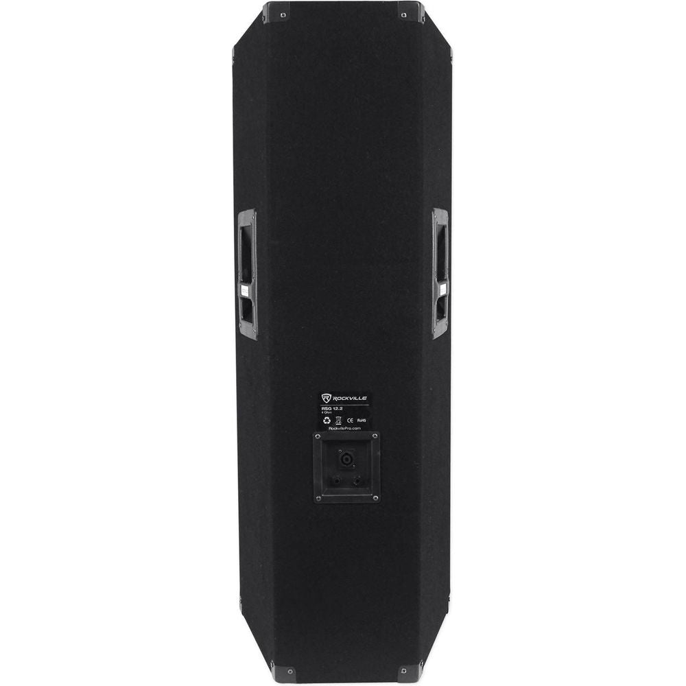 RSG12.2 Dual 12" Speakers 2-Pack + RPM870 Powered Mixer Bundle