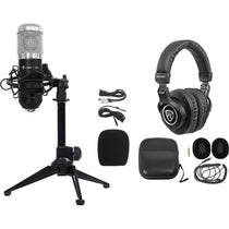 RCM01 Mic + PRO‑M50 Headphones + RDTS Tripod Bundle