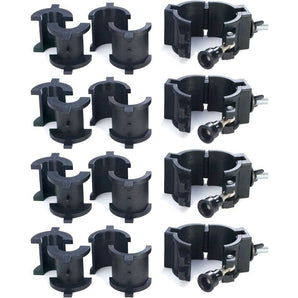 (4) Chauvet CLP10 CLP-10 360°  Wrap Around "O" Clamps For Light Mounting