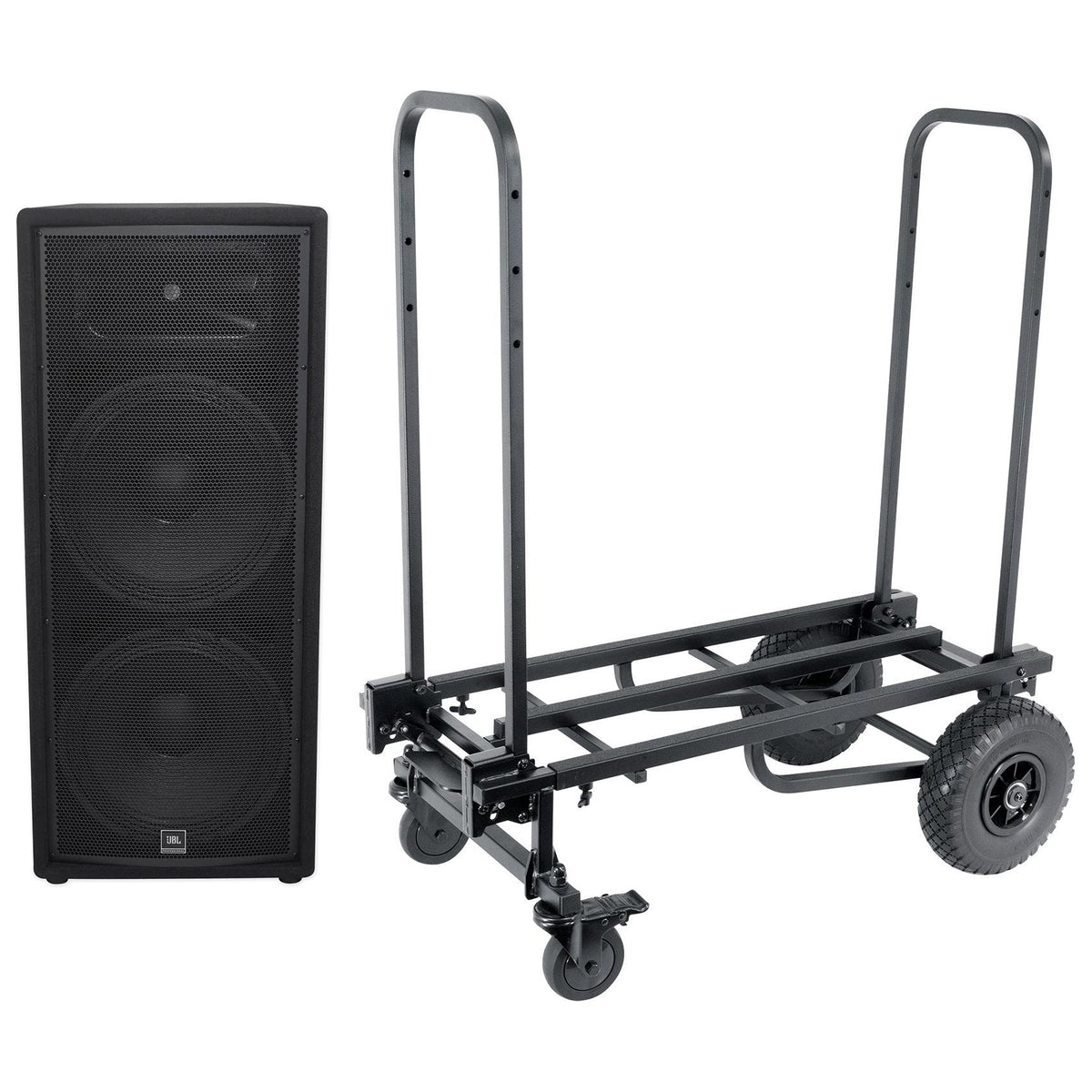 JRX225 Speaker + Rock Cart Pro Transport Cart