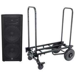 JBL Pro JRX225 2000w Dual 15" DJ PA Passive Speaker+Equipment Transport Cart