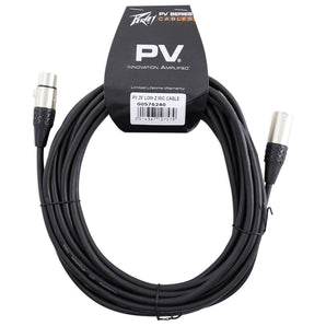 (4) Peavey PV 25' XLR Female to Male Low Z Mic Cables - 100 % Copper/Top Quality