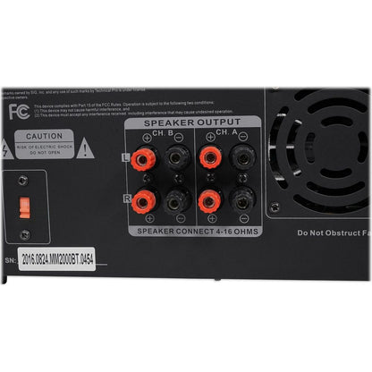 MM2000BT Bluetooth Karaoke Mixer System + (4) 6.5" Black Ceiling Speakers