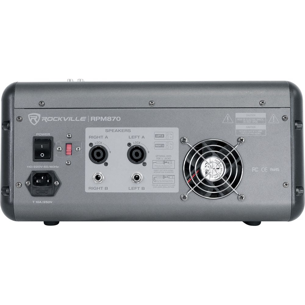 RSG12.2 Dual 12" Speakers 2-Pack + RPM870 Powered Mixer Bundle