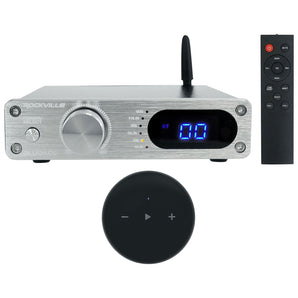 Rockville BLUDAC2S DAC/Bluetooth Home Amplifier w/Smart Wifi Streaming Receiver