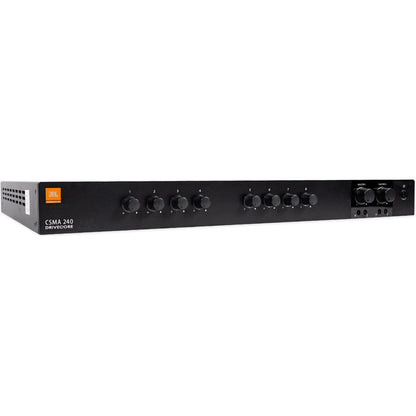 CSMA240 2x40W Amplifier + (8) Black 5.25" Slim Wall Speakers