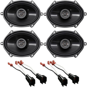 Hifonics 6x8" Front+Rear Speaker Replacement For 2005-07 Ford F-250/350/450/550